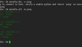 Ansible模块之ping、command、shell、copy Ansible模块之ping、command、shell、copy