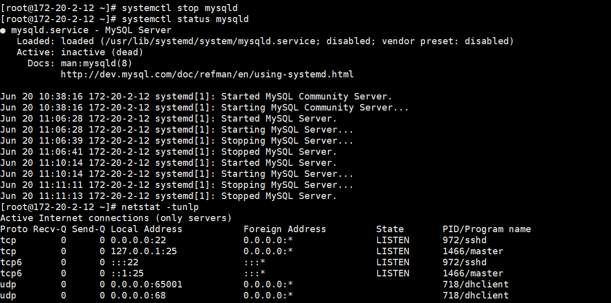 CentOS 7 systemd MySQL 8.0.11 启动脚本